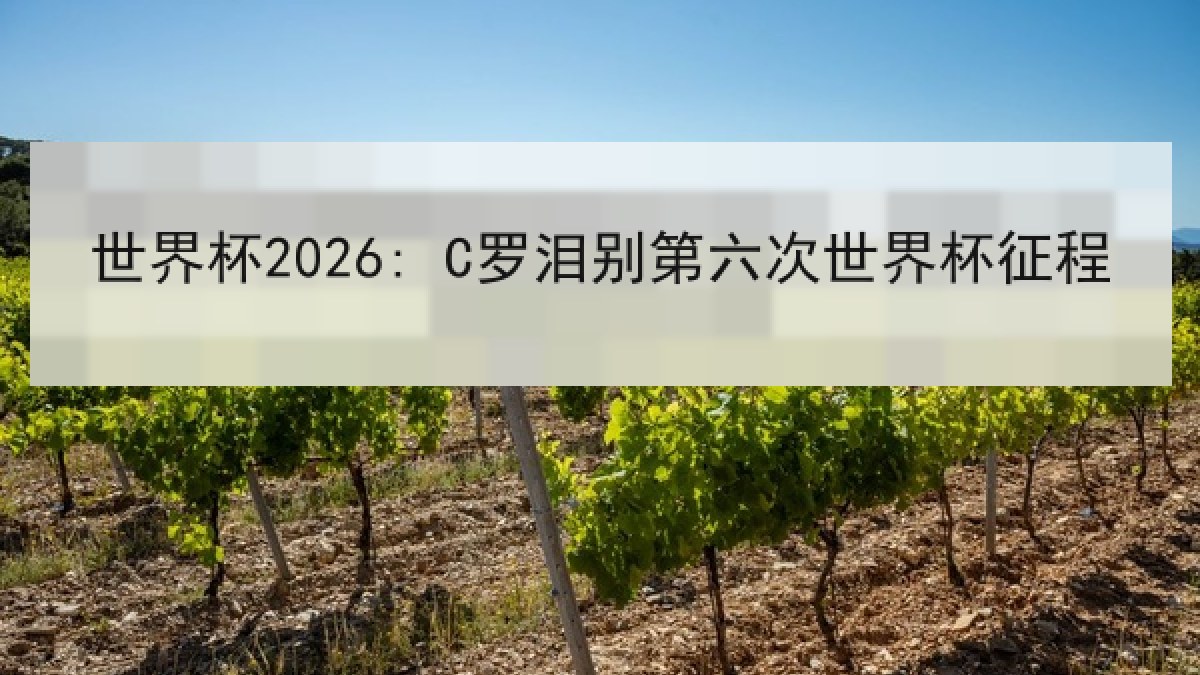 世界杯2026: C罗泪别第六次世界杯征程