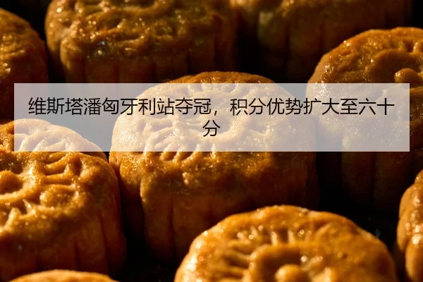 维斯塔潘匈牙利站夺冠，积分优势扩大至六十分